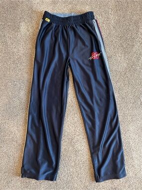 Vintage Tommy Hilfiger Athletics Track Pants Y2K Navy Side Stripe Mens M